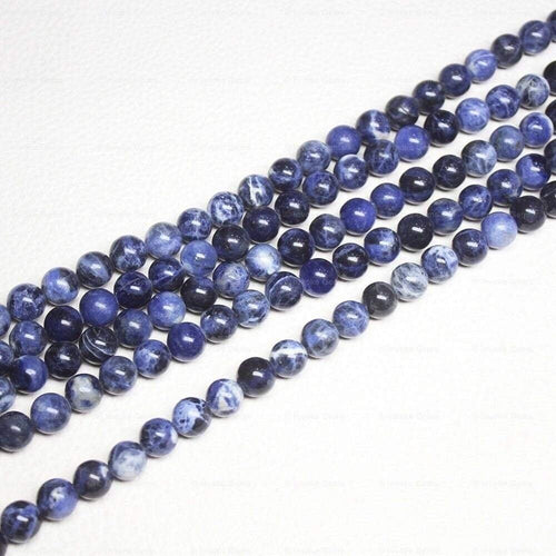 4 Strands Sodalite Natural Smooth Round Ball Loose Gemstone Beads Strand 4mm 14