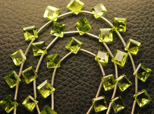 Load image into Gallery viewer, 4mm Size 20 Pieces Peridot Faceted Cut Stone Cushion Shape - Jalvi &amp; Co.