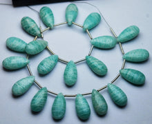 Load image into Gallery viewer, 4pc, 8x15mm, Blue Amazonite Smooth Pear Shape Briolettes, Amazonite Pair - Jalvi &amp; Co.