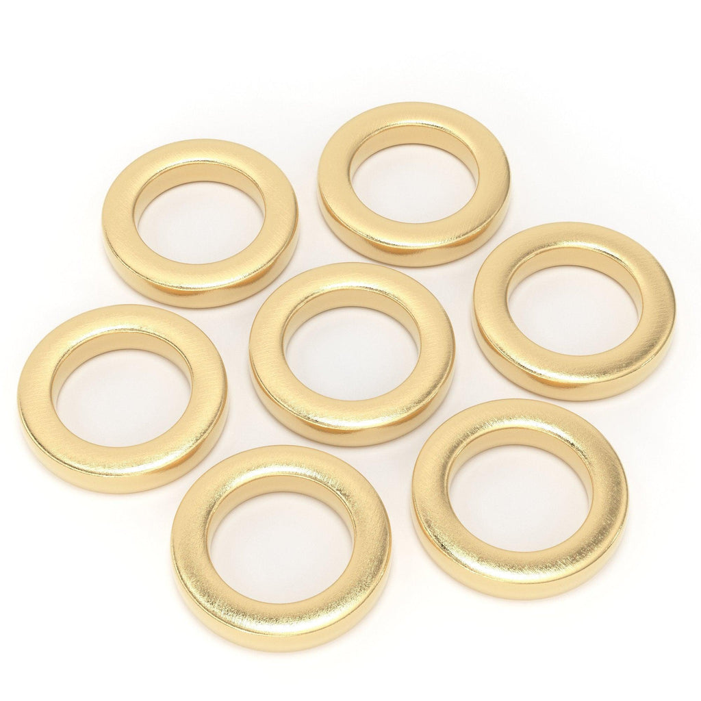 5.5MM 19 Gauge 18K Solid Yellow Gold Round CLOSED Jump Ring Finding - Jalvi & Co.