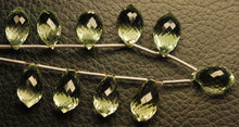Load image into Gallery viewer, 5 Match Pair, Super Rare, AAA Green Amethyst Faceted Chandelier Drops Briolette&#39;s, Calibrated Size, 14X8mm - Jalvi &amp; Co.