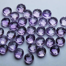 Load image into Gallery viewer, 5 Matched Pair, Finest Quality, Faceted Coins Shaped, 6mm Loose Stones Natural Pink Amethyst - Jalvi &amp; Co.