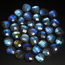 Load image into Gallery viewer, 5 Matched Pair, Finest Quality, Natural Labradorite Faceted Heart Shape Briolettes, 10mm Size. - Jalvi &amp; Co.