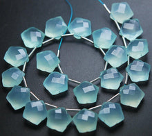 Load image into Gallery viewer, 5 Matched Pairs Aqua Chalcedony Faceted Star Shape Briolette Size 12mm - Jalvi &amp; Co.