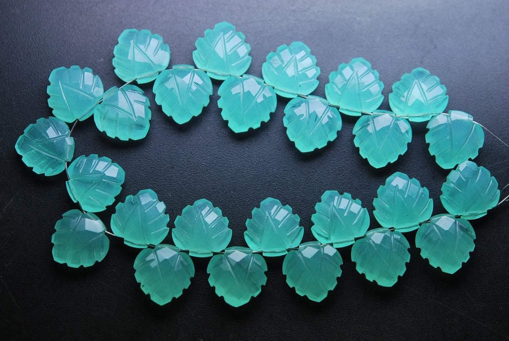 5 Matched Pairs Peru Aqua Blue Quartz Carving Faceted Heart Shape Briolette's, 12mm - Jalvi & Co.