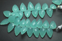 Load image into Gallery viewer, 5 Matched Pairs Peru Aqua Quartz Carving Faceted Pear Shape Briolette&#39;s, 10X16mm - Jalvi &amp; Co.