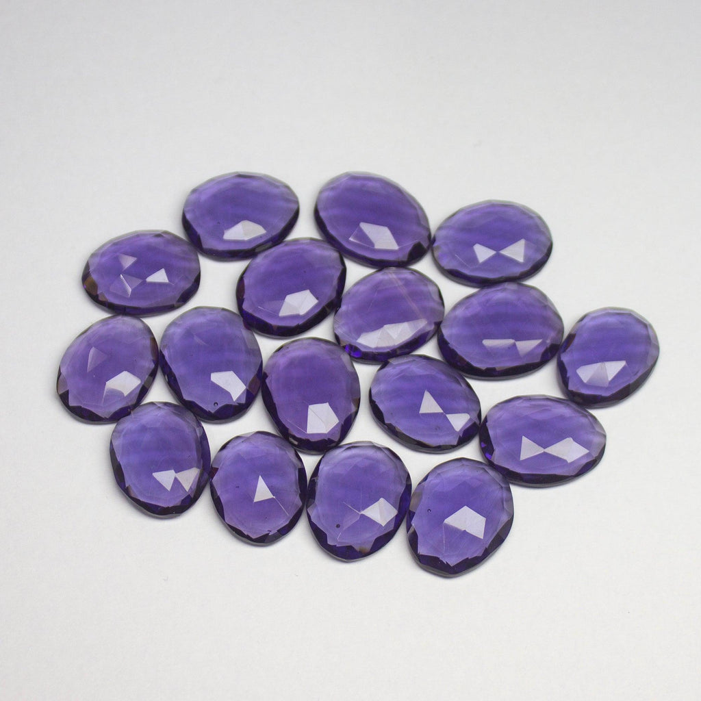 5 pieces Blue Iolite Quartz Faceted Oval Shape Loose Gemstone 16/18/20mm - Jalvi & Co.