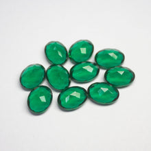 Load image into Gallery viewer, 5 pieces Green Emerald Quartz Faceted Oval Shape Loose Gemstone 16x12mm - Jalvi &amp; Co.