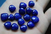 Load image into Gallery viewer, 5 Pieces Lapis Lazuli Feceted Heart Briolettes 12mm Approx - Jalvi &amp; Co.