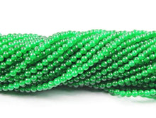 Load image into Gallery viewer, 5 Strand Lot Natural Green Jade Smooth Loose Gemstone Round Ball Beads 4mm 14&quot; - Jalvi &amp; Co.