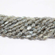 Load image into Gallery viewer, 5 strand Mystic Fire Labradorite Smooth Oval Loose Gemstone Beads 7mm 8mm 13&quot; - Jalvi &amp; Co.