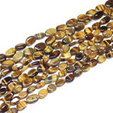 5 Strand Natural Brown Tiger Eye Smooth Oval Gemstone Beads Strand 13