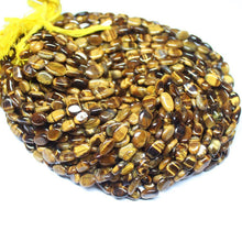 Load image into Gallery viewer, 5 Strand Natural Brown Tiger Eye Smooth Oval Gemstone Beads Strand 13&quot; 8mm 13mm - Jalvi &amp; Co.