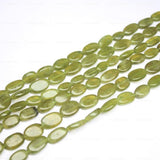 5 Strand Natural Green Vessonite Garnet Smooth Loose Oval Beads 9mm 11mm 14