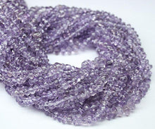 Load image into Gallery viewer, 5 Strand Pink Amethyst Smooth Button Rondelle Gemstone Loose Beads 4mm 5mm 13&quot; - Jalvi &amp; Co.