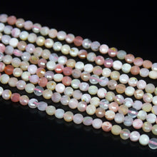 Load image into Gallery viewer, 5 strands, 13 inch, 4mm, Pink Opal Faceted Round Coin Loose Gemstone Beads Strand, Pink Opal Beads - Jalvi &amp; Co.
