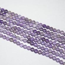Load image into Gallery viewer, 5 strands, 13 inch, 4mm, Shaded Amethyst Faceted Round Coin Loose Gemstone Beads Strand, Amethyst Beads - Jalvi &amp; Co.