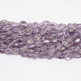 5 Strands, 13 inches, 8-9mm, Pink Amethyst Plain Oval Loose Gemstone Beads, Amethyst Beads