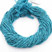 Load image into Gallery viewer, 5 Strands Blue Turquoise Faceted Round Ball Beads Strand 13 inches 2mm - Jalvi &amp; Co.