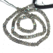 Load image into Gallery viewer, 5 Strands Labradorite Faceted Rondelle Beads Strand 13 inches 3.5-4mm - Jalvi &amp; Co.