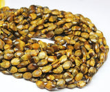 5 strands, Natural Brown Tiger Eye Faceted Oval Gemstone Loose Beads Strand 10mm 13mm 16