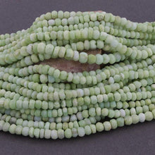 Load image into Gallery viewer, 5 Strands Natural Green Opal Faceted Rondelle Beads Strand 13 inches 3mm - Jalvi &amp; Co.