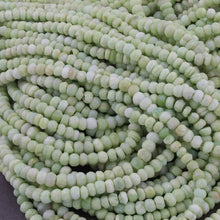 Load image into Gallery viewer, 5 Strands Natural Green Opal Faceted Rondelle Beads Strand 13 inches 3mm - Jalvi &amp; Co.