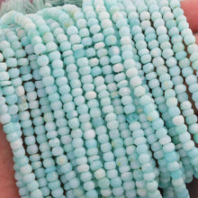 Load image into Gallery viewer, 5 Strands Natural Peru Opal Faceted Rondelle Beads Strand 12 inches 4-5mm - Jalvi &amp; Co.