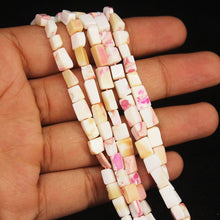 Load image into Gallery viewer, 5 Strands Pink Opal Peruvian Smooth Chiclet Rectangle Loose Beads 4mm 10mm 15&quot; - Jalvi &amp; Co.