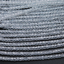 Load image into Gallery viewer, 5 Strands White Zircon Faceted Rondelle Loose Gemstone Beads Strand 16 inches 3mm - Jalvi &amp; Co.