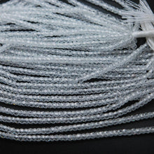 Load image into Gallery viewer, 5 Strands White Zircon Faceted Rondelle Loose Gemstone Beads Strand 16 inches 3mm - Jalvi &amp; Co.