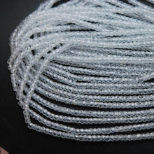 Load image into Gallery viewer, 5 Strands White Zircon Faceted Rondelle Loose Gemstone Beads Strand 16 inches 3mm - Jalvi &amp; Co.