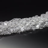 5 x 13 inch, 5-7mm, White Quartz Smooth Rectangle Beads Necklace, Quartz Beads