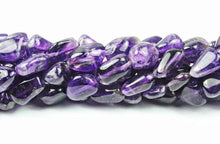 Load image into Gallery viewer, 5 x African Purple Amethyst Smooth Tumble Nugget Loose Bead Strand 13 INCH 7mm 12mm - Jalvi &amp; Co.