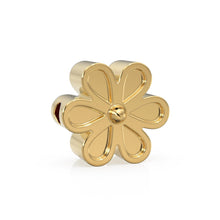 Load image into Gallery viewer, 5mm 18k Solid Yellow Gold Fancy Daisy Flower Design Spacer Finding Beads Quantity: (2 pieces) or (5 pieces) - Jalvi &amp; Co.