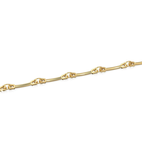 5pc Curved Bar 18k Solid Gold Spacer Connector 9x1.75mm 20 Gauge Closed Jump Rings Finding / Use in necklace bracelet / Chain making finding - Jalvi & Co.