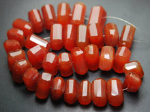 Load image into Gallery viewer, 6 Inch Long Strand, Natural Carnelian Faceted Fancy Cut Nuggets Size 12-15mm Size - Jalvi &amp; Co.