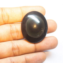 Load image into Gallery viewer, 62 carats, 36x30x10mm, Rainbow Obsidian Smooth Plain Oval Cabochon Loose Gemstone - Jalvi &amp; Co.