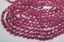 Load image into Gallery viewer, 6X20 Inches Strands, Natural Pink Sapphire Smooth Oval Nuggets Shape, 6-9.5mm - Jalvi &amp; Co.