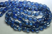 Load image into Gallery viewer, 7.5 Inch Strand,Superb-Finest Quality Blue Kyanite Faceted Oval Nuggets , 10-6mm Size - Jalvi &amp; Co.