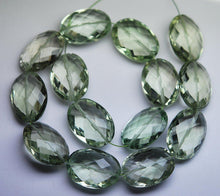 Load image into Gallery viewer, 7 Inch Strand, AAA Quality Natural Green Amethyst Micro Faceted Oval Shape Briolette&#39;s, 12X16mm - Jalvi &amp; Co.