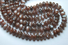 Load image into Gallery viewer, 7 Inch Strand, Finest Aaa Quality, Natural Chocolate Moonstone Rondelles, 7-8mm Size - Jalvi &amp; Co.