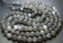 Load image into Gallery viewer, 7 Inch Strand-Finest Quality, Natural Grey Moonstone Faceted Round Balls Shape Beads, 8-9mm Size - Jalvi &amp; Co.
