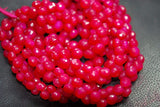 7 Inch Strand -Hot Pink Chalcedony Faceted Onion Briolettes Size 7-8mm Approx