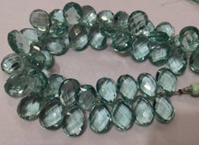 Load image into Gallery viewer, 7 Inches Strand,Green Amethyst Quartz Faceted Pear Shape Briolette, 10X14mm Approx - Jalvi &amp; Co.