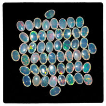 Load image into Gallery viewer, 7 Pcs Natural Opal 7mm x 5mm Oval Flashy Untreated Loose Cabochon Gemstones Lot - Jalvi &amp; Co.