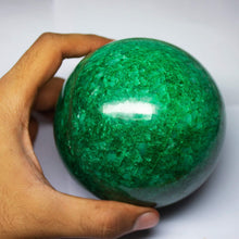Load image into Gallery viewer, 7657 cts, Natural Green Emerald Sphere Gemstone Ball Reiki, Metaphysical, Collectible, Showcase Item - Jalvi &amp; Co.