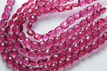 Load image into Gallery viewer, 8&quot; Full Strand, Pink Tourmaline Quartz Faceted Cushion Shape Gemstone Beads, Quartz Beads, 8mm - Jalvi &amp; Co.