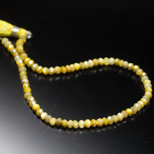 Load image into Gallery viewer, 8 inch, 3-3.5mm, Mystic Yellow Moonstone Faceted Rondelle Beads, Moonstone Beads - Jalvi &amp; Co.