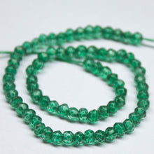 Load image into Gallery viewer, 8 inch, 3.5mm, Mystic Coated Green Quartz Faceted Rondelle Beads, Quartz Beads - Jalvi &amp; Co.